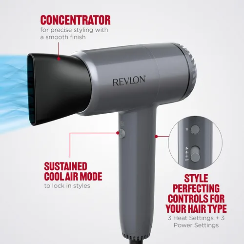 Miniatura 4 de REVLON PowerMove - Secador de pelo, ligero con rendimiento de calidad de salón, secado más rápido alimentado por motor BLDC avanzado