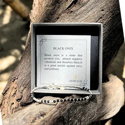 Miniatura 7 de Pulsera energética hecha a mano con cuentas de plata de ley 925 con piedras preciosas - Empoderando la joyería de las mujeres