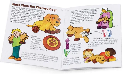 Miniatura 9 de ROYLCO Theo The Sensory Companion - Animal de peluche, 2.5 libras, juguete sensorial, pelo suave, paquete de calor/frío, animal de peluche