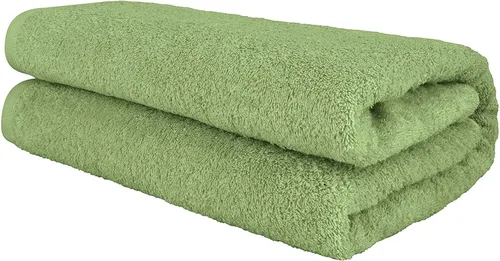 Miniatura 2 de Nine West Toalla de baño de rizo de lujo de gran tamaño, suave, afelpada y densa, extra grande, calidad de hotel, 0.23 oz/m², 1% algodón turco, Verde