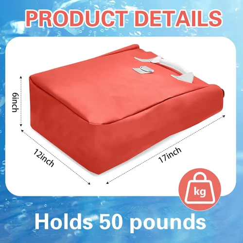 Miniatura 2 de Simgoing 4 bolsas de arena de vinilo para casa de rebote, accesorios para casa de rebote, bolsa de arena para soporte y anclaje, inflables, tiendas