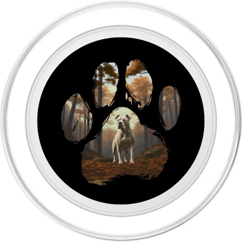 Miniatura 2 de Dogo Argentino Mountain Paw Design Dog Mom Dad PopSockets MagSafe PopGrip for iPhone