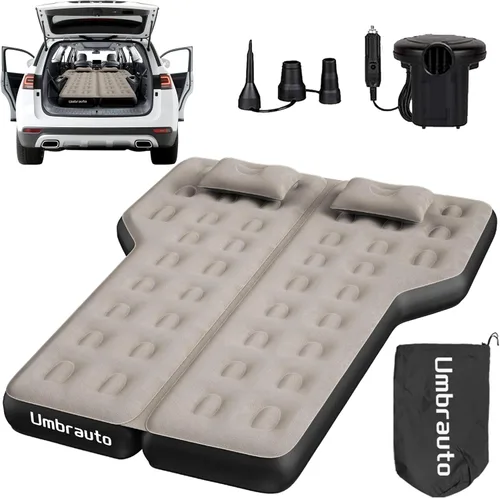 Miniatura 9 de Umbrauto Truck Bed Air Mattress Inflatable Pickup Camping Airbed for 5.5-5.8ft Full Size Short Truck Bed Road Trip Sleeping Pad with Pump for