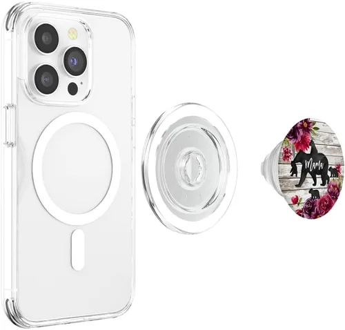 Miniatura 4 de Mama Bear Four Baby Cubs - PopSockets PopSockets de madera rústica de granero burdeos PopSockets PopGrip: agarre intercambiable para teléfonos