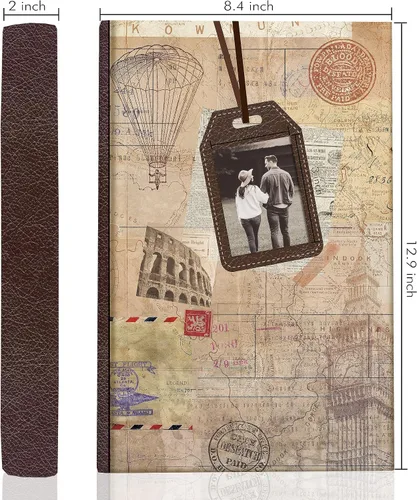 Miniatura 2 de Holoary Álbum de fotos de 4 x 6 pulgadas, 300 fotos, 3 imágenes por página, área de escritura de notas para cada bolsillo, con ventana de marco