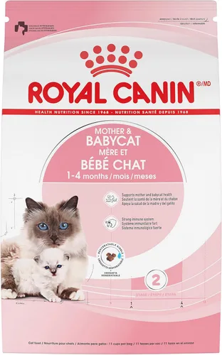 Royal Canin Feline Health Nutrition Mother & Babycat Queen - Alimento seco para gatos, bolsa de 3 libras