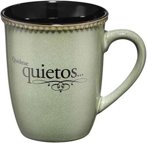 Miniatura 4 de Christian Art Gifts Taza de Gres para Café y Té 14 oz Taza Inspiradora con Escritura para Hombre y Mujer: Confianza - Salmo 91:2 Microondas