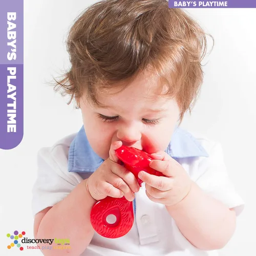 Miniatura 3 de Discovery Toys Super Yummy - Mordedor 5 perillas de dentición para bebés, bebés y niños pequeños, juguete calmante para la dentición sin BPA desde