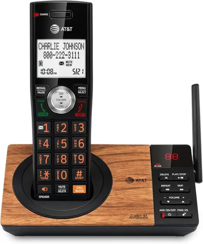 Miniatura 21 de Teléfono inalámbrico expandible DECT 6.0 con sistema de respuesta y bloqueador inteligente de llamadas de AT&T CL82207, Plateado/Negro