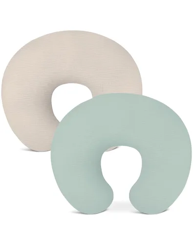 Miniatura 14 de Fundas de almohada de lactancia, funda de muselina para almohadas de lactancia, cómodas para bebés niñas y niños (rosa polvoriento)