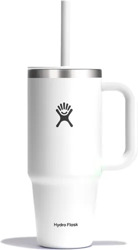 Miniatura 51 de Hydro Flask Vaso de Viaje con Asa, Tapa y Pajita - Acero Inoxidable Aislado en 24 Oz Aloe