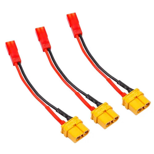 Miniatura 10 de 2 pares de adaptadores de conectores de batería Lipo JST a XT60 macho hembra para RC FPV Racing Drone Multicopter Quadcopter Gimbal Cámara aérea RC