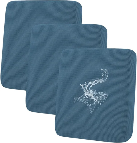 Miniatura 97 de hyha Fundas impermeables para cojines de sofá para mascotas, funda antideslizante para asiento de sofá para perros lavable, tela de jacquard Gris