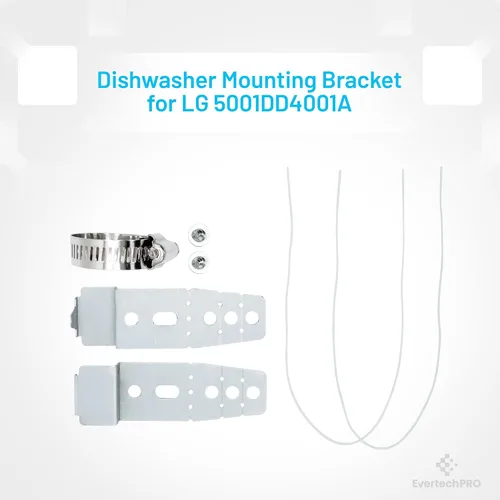 Miniatura 3 de EvertechPRO 5001DD4001A Kit de soportes de montaje para lavavajillas para LG