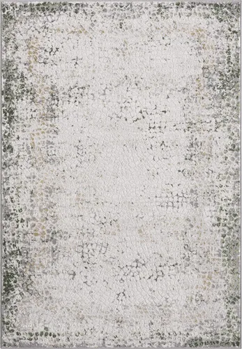 Miniatura 3 de Abani Atlas - Alfombra de área verde y gris, 4 x 6 pies, abstracta contemporánea, duradera, no desprende pelusa, fácil de limpiar