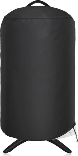 Miniatura 8 de NEXCOVER Funda redonda para parrilla 19.5” de diámetro por 32” de alto, cubierta para barbacoa, cubierta para ahumador, cubierta para barbacoa