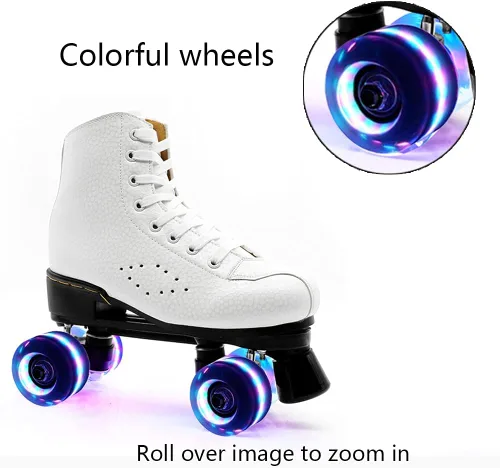 Miniatura 3 de Paquete de 8 ruedas de patinaje iluminado, ruedas LED de dureza 78A con rodamientos ABEC-9 de primera calidad, accesorios iluminadores para patines
