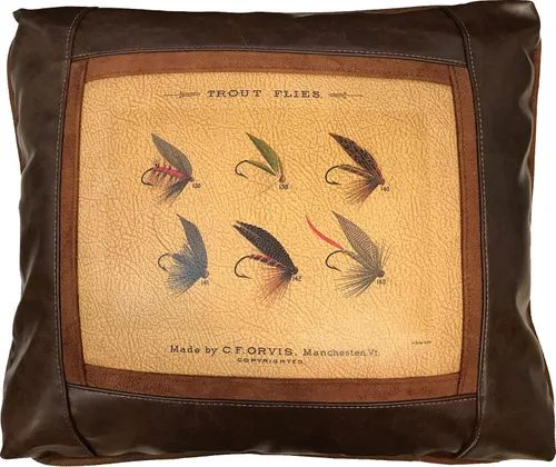 Miniatura 17 de Sweetwater Trading Company Almohadas decorativas artísticas de cuero de lujo, decoración del hogar, almohadas de sofá (bandera americana)