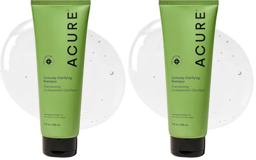 Miniatura 8 de Acure Curiously Clarifying Shampoo - Champú limpiador y aclarante para mujeres y hombres, desintoxicación del cuero cabelludo para la acumulación