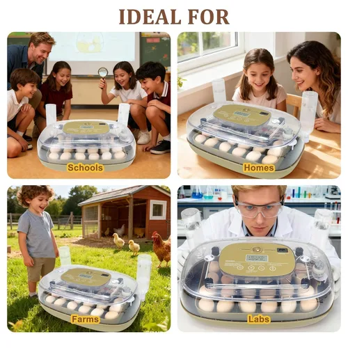 Miniatura 8 de Gen III - Incubadora automática de 24 huevos, humedad adaptativa basada en etapas con recarga automática, control de temperatura estable, espaciado