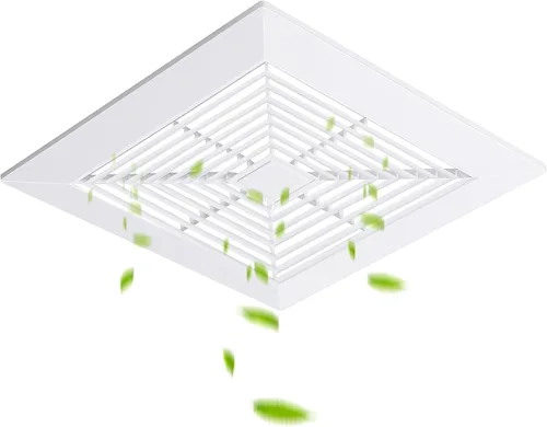 Miniatura 7 de Baquler 1 cubierta de ventilador de baño de 9.84 x 9.84 pulgadas con resortes, cuadrado para techo o pared para parrilla de techo, compatible