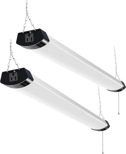 hykolity lámpara de tienda LED de 4 pies, 70 W enchufable, 8000 lm (equivalente a 300 W), 5000 K, lámparas de tienda LED para garajes, talleres,