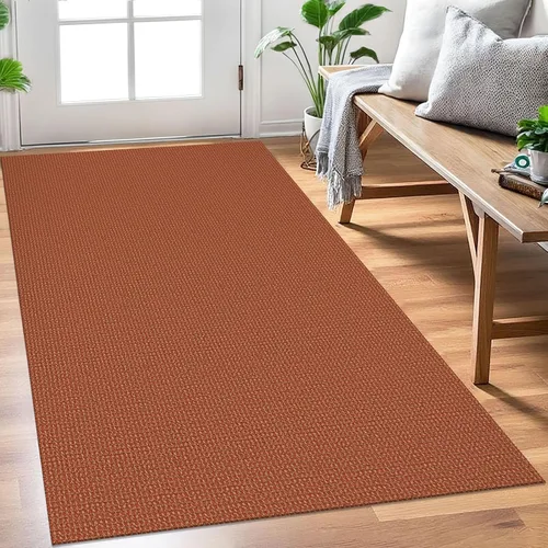 Miniatura 44 de EARTHALL Alfombra de pasillo 3x14 pies, alfombras lavables extra largas para pasillos, tejidas, antideslizante, alfombra trenzada para entrada