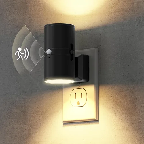 Miniatura 16 de Briignite - Luces nocturnas led enchufables, 3CCT, sensor de anochecer a amanecer, de 3000 K, regulable para pasillo, dormitorio, escalera, paquete