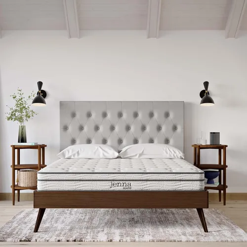 Miniatura 28 de Modway Jenna - Colchón King de muelles interiores (8 pulgadas), Espuma, Blanco