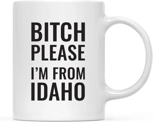 Miniatura 38 de Andaz Press Taza de café de 11 onzas, regalo de broma, Bitch Please I'm from Alabama, paquete de 1, incluye caja de regalo, divertidas ideas
