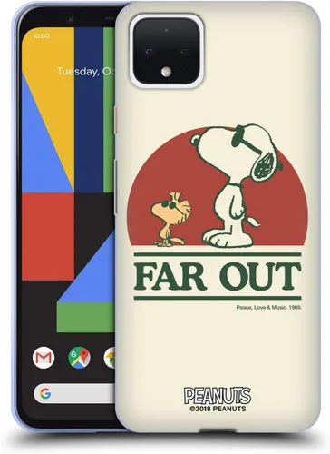 Miniatura 335 de Head Case Designs Funda de gel Woodstock 50th con licencia oficial de Peanuts Snoopy Guitar 1969 [protección de grado militar] compatible
