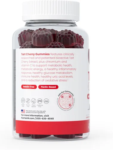 Miniatura 7 de Humann SuperBeets - Gomitas masticables de corazón y cereza ácida