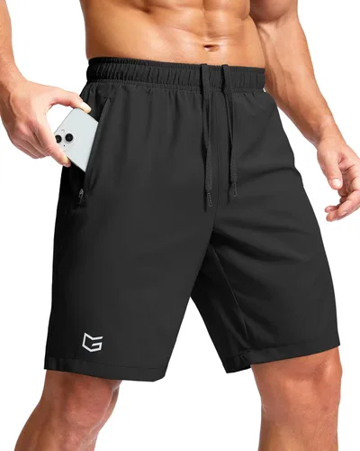 Miniatura 29 de G Gradual Pantalones cortos deportivos para correr para hombre con bolsillos con cremallera, de secado rápido, de 7 pulgadas, 5 pulgadas, 9