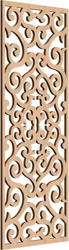 Miniatura 155 de Eveline - Paneles decorativos de pared de madera con calado, 13 3/8 pulgadas de ancho x 34 3/8 pulgadas de alto x 3/8 de alto, roble rojo rojo