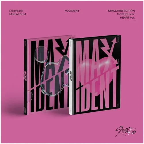 STRAY KIDS MAXIDENT (HEART Ver) Álbum CD-R+Photobook+Letra Paper+Photocards+Mini Poster+Pegatina Cara+(4 tarjetas fotográficas adicionales+1 tarjeta