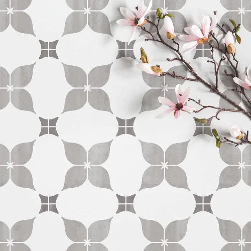 DogwoodTile Stencil - Plantillas de azulejos para pintar azulejos de cemento de bricolaje - Plantillas de azulejos reutilizables para decoración del