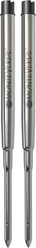 Monteverde Recambio de bolígrafo de gel sin tapa para adaptarse a bolígrafos Sheaffer, punta fina, negro, 2 por paquete (S422BK)