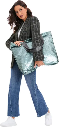 Miniatura 2 de Sequin Bling Tote Bag for WomenLarge Bling Beach Tote Bags