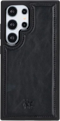 Miniatura 100 de Venito Lucca - Funda de piel compatible con Samsung Galaxy Note 10 (6,3 pulgadas), extra segura, con cubierta trasera acolchada, cocodrilo negro