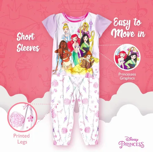 Miniatura 4 de Disney Conjunto de pijama de 3 piezas de Minnie Mouse para niñas Frozen Princesas Minnie Mouse