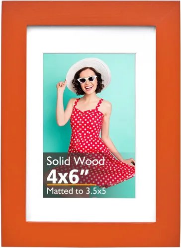 Miniatura 43 de KINLINK 3.5x5 Picture Frame, Ash Black Solid Wood Frame with Plexiglass for Table Top and Wall Mounting, Photo Frame for Horizontal or Vertical