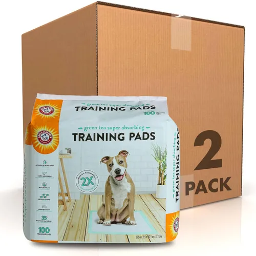 Miniatura 10 de Arm & Hammer Green Tea - Almohadillas de entrenamiento para mascotas, 8 unidades, súper absorbentes con té verde y bicarbonato de sodio, control