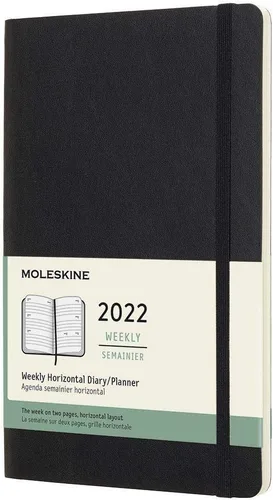 Miniatura 15 de Moleskine Agenda mensual clásica de 12 meses de 2022, tapa suave, grande (5 x 8.25 pulgadas), color negro