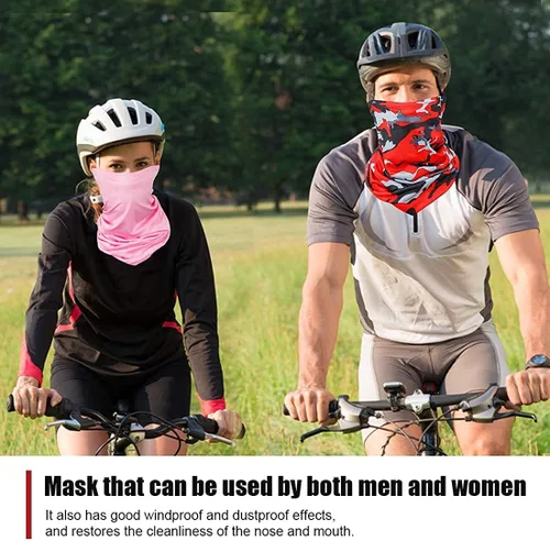 Miniatura 7 de 6 Pieces Sun UV Protection Face Mask Neck Gaiter Windproof Scarf Sunscreen Breathable Bandana Balaclava for Sport Outdoor