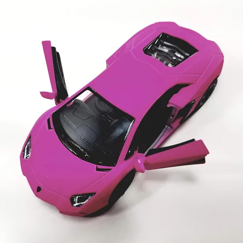 Miniatura 3 de Kinsmart HOT Pink Matte Aventador LP-700 138 O Scale Coche fundido a presión, pequeño