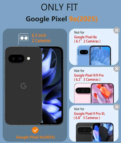 Miniatura 284 de FNTCASE Funda para iPhone 17 Pro: Fundas delgadas translúcidas de color azul claro compatibles con MagSafe, protección completa de la cámara