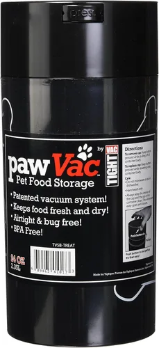 Miniatura 35 de Tightpac America Tightvac Pawvac Contenedor sellado para almacenamiento de comida y golosinas para mascotas Gato Blanco