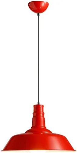 Miniatura 9 de Lámpara colgante industrial retro con tapa de olla, lámpara colgante de techo ajustable para cocina, isla de comedor, mesa, bar, arte colorido, Negro