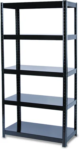 Safco 5 Shlef - Estantería sin pernos de 36 x 18 x 72 pulgadas, resistente 850 libras por estante, organiza el hogar, oficina, garaje, aula y más,