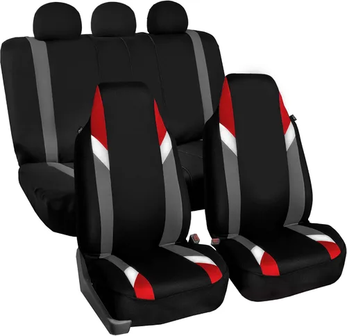 Miniatura 24 de FH Group Tres filas de 7 plazas, fundas de asiento de automóviles modernistas de alta calidad que se adaptan a la mayoría de automóviles, camiones